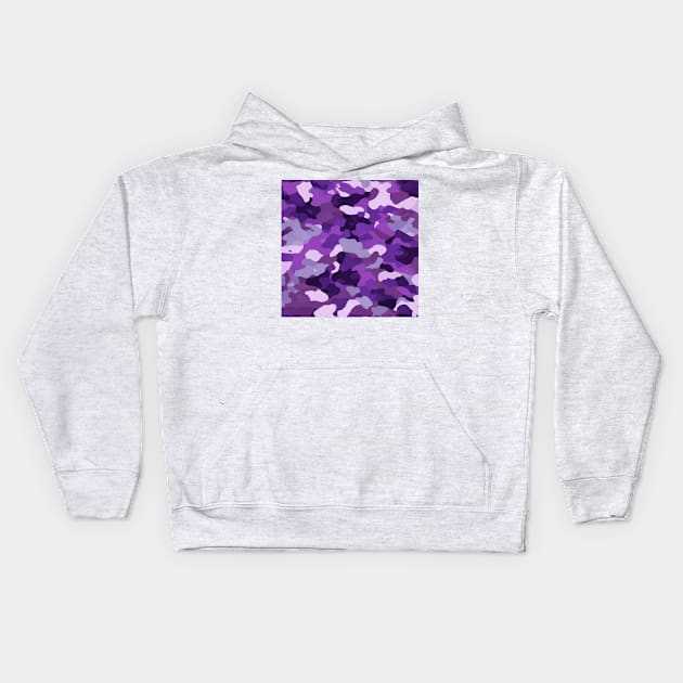 PURPLE CAMOUFLAGE DESIGN, IPHONE CASE AND MORE Kids Hoodie by ZARBIT